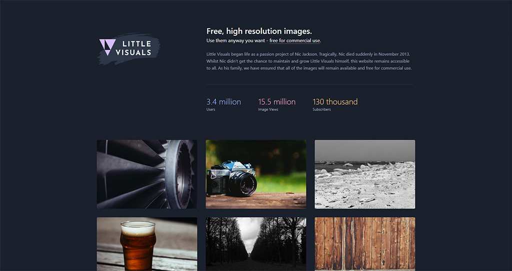 Little Visuals homepage