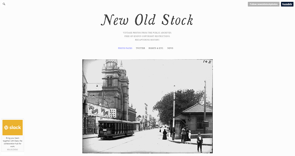 New Old Stock homepage
