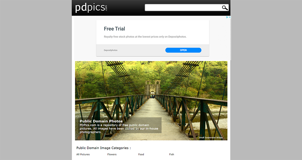 PDPics homepage